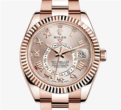 rolex sky dweller rose gold replica